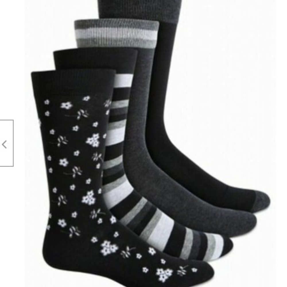 Men's Designer Dress Socks 4 Pack by Bar III